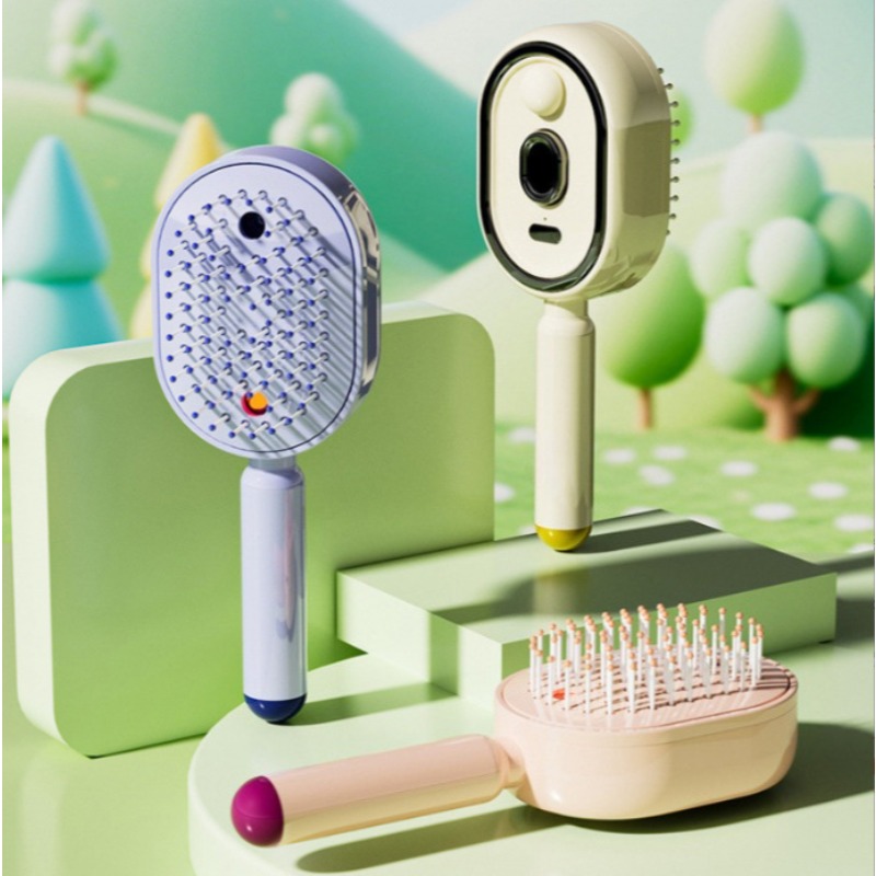 Hair Care Essential Oil Atomizing - Electric spray airbag massage comb with