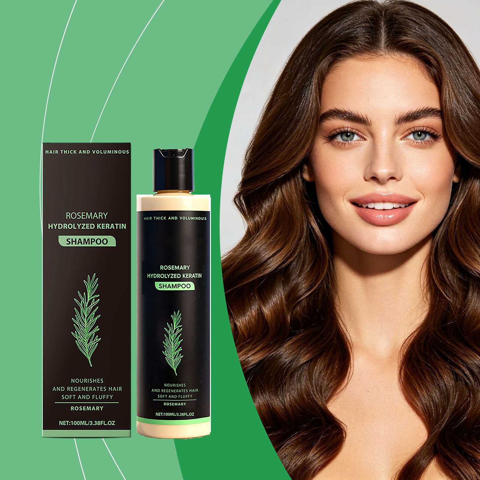 Hair Care Basic - Rosemary Hydrolyzed Keratin Shampoo Nourish Scalp