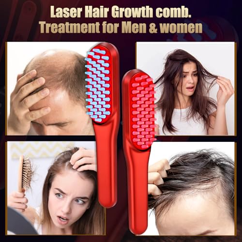 Hair Care Basic - Laser Hair Growth Comb, Red Light