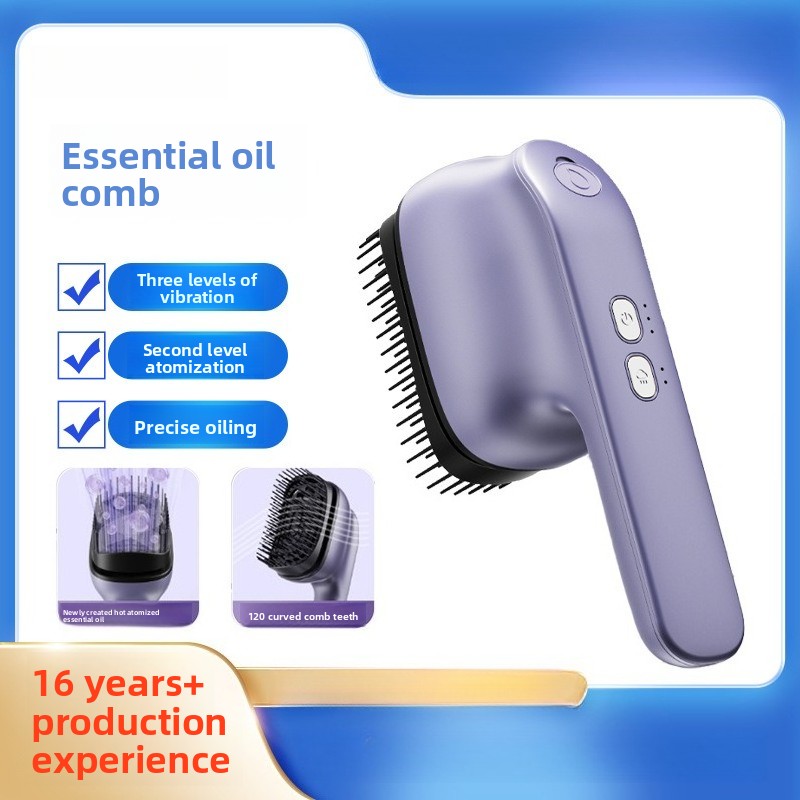Hair Care Essential Oil Atomizing - Electric Essential Oil Massage Comb Large