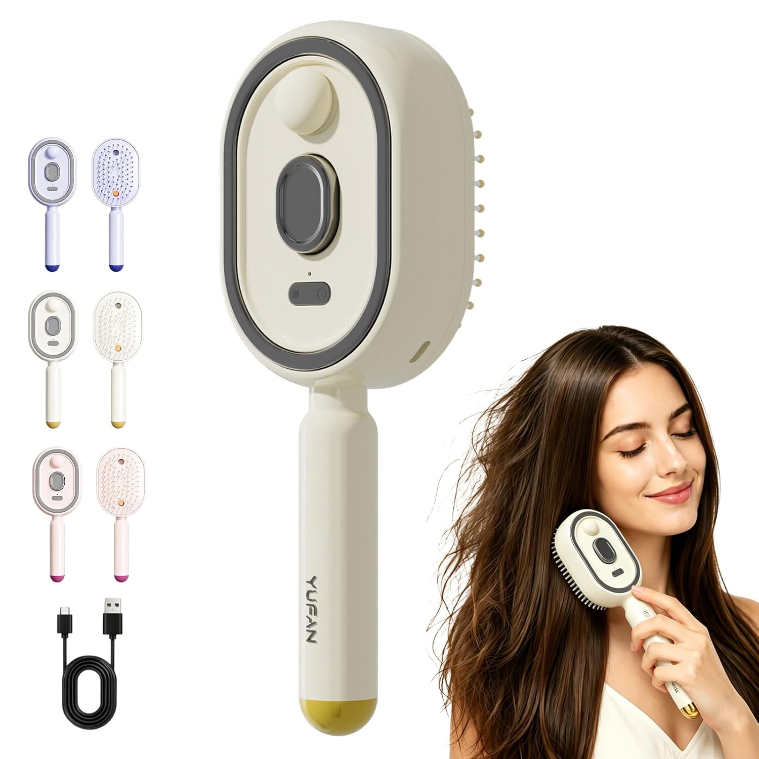Hair Care Essential Oil Atomizing - Electric Spray Air Cushion Comb Air
