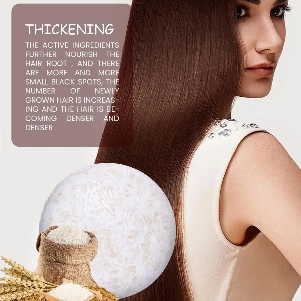 Hair Care Basic - Organic Rice Shampoo Soap Bar Oil