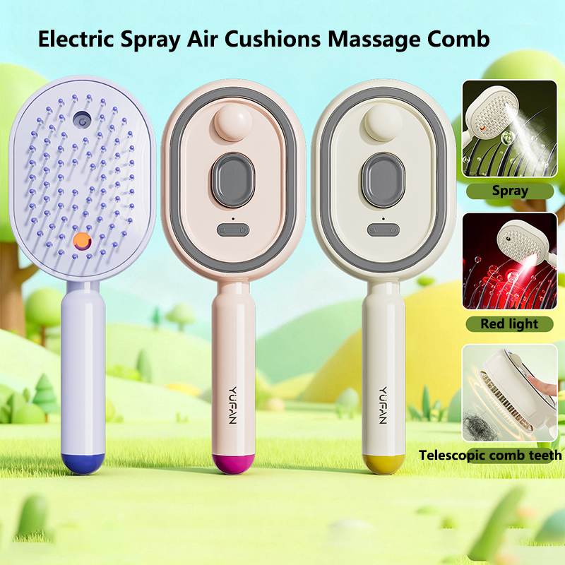 Hair Care Essential Oil Atomizing - Electric Spray Air Cushions Massage Comb
