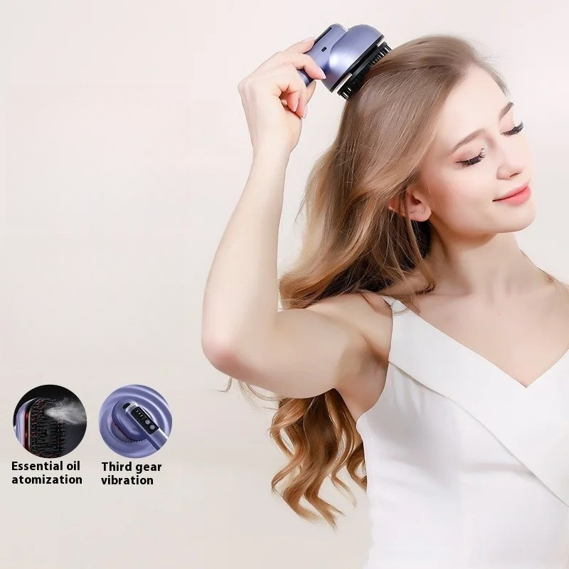 Hair Care Essential Oil Atomizing - Mini Silicone Scalp Massage Comb with