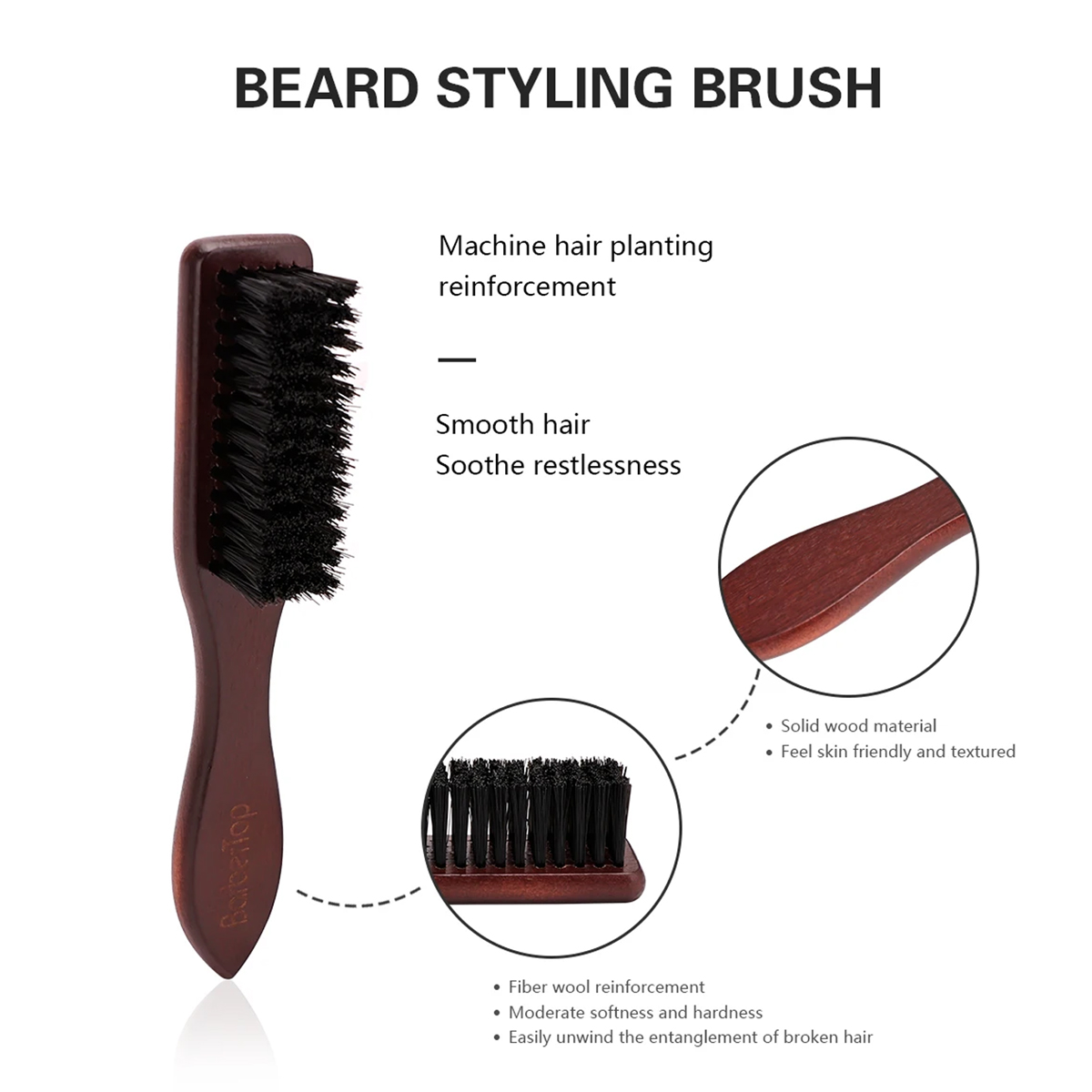 Barbershop Wooden Handle Boar  - Hair Care For Men recension och pris