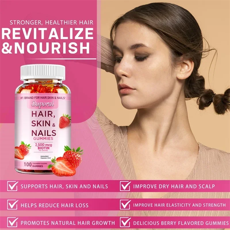 Hair, Skin and Nails Gummies - - Hair Care Gummies recension och pris