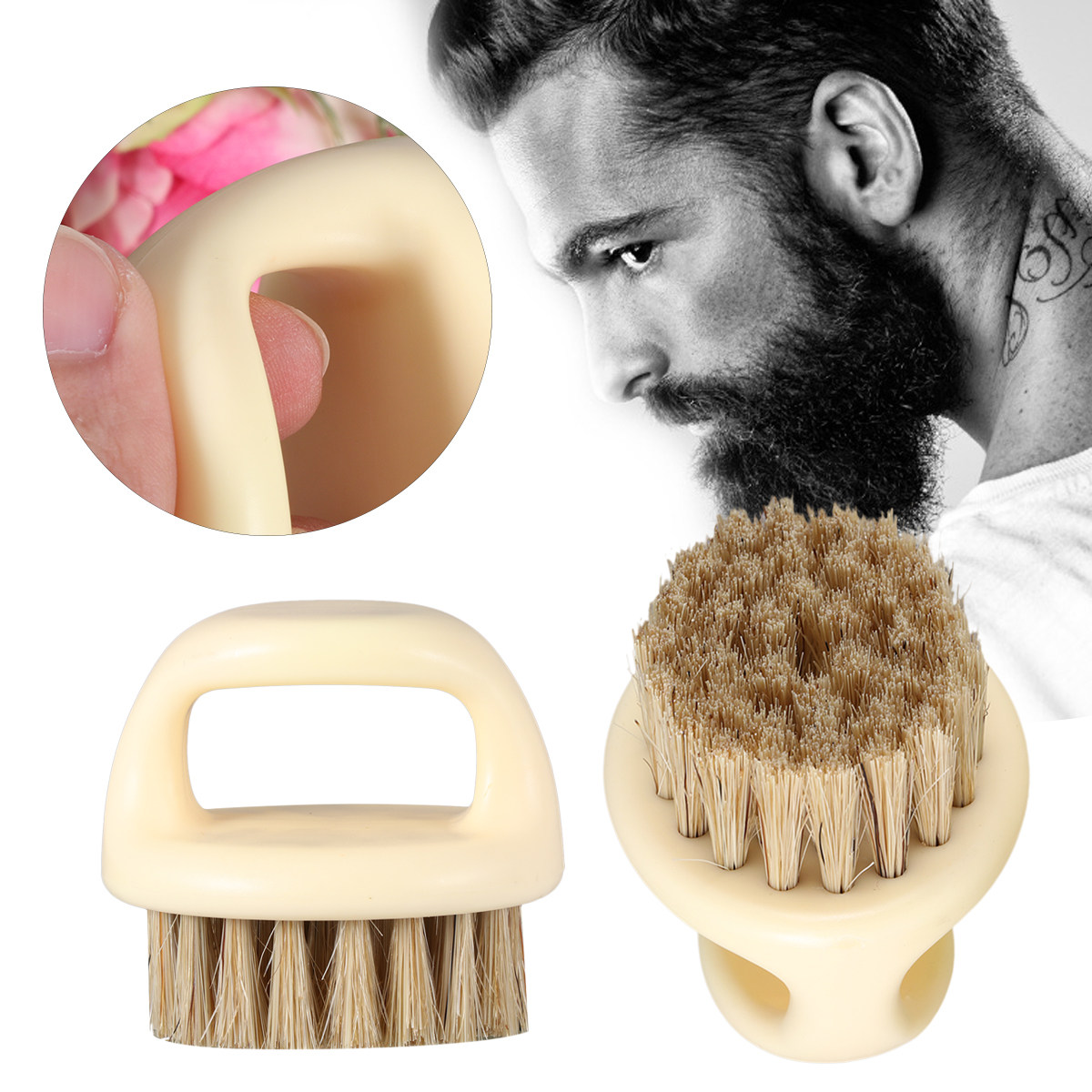 2Pcs Beard Cleaning Brush for  - Hair Care For Men recension och pris