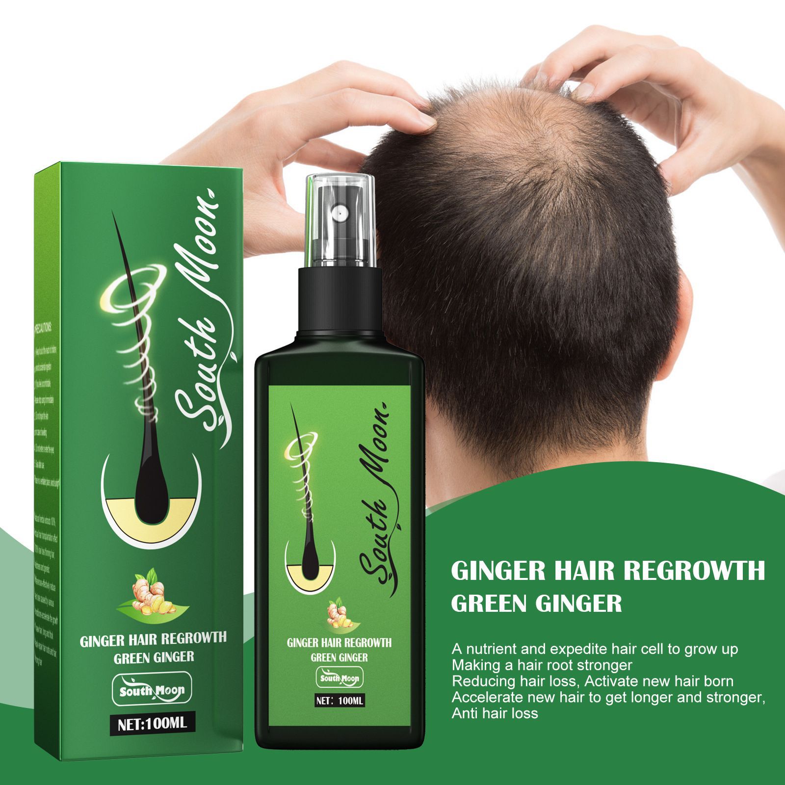 South Moon Ginger Hair Growth  - Hair Care Herbal recension och pris
