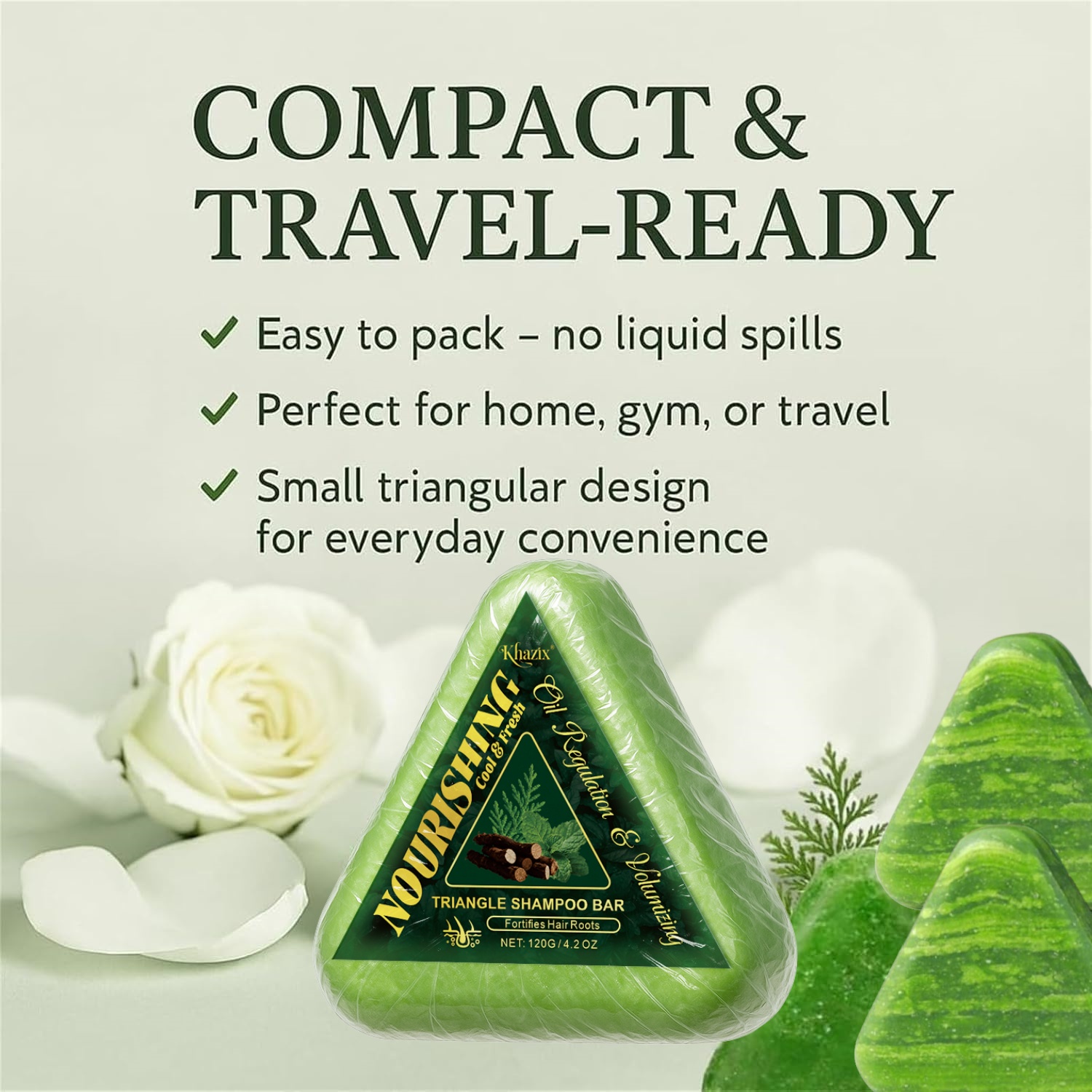 Green Triangle Soap Shampoo Ba - Hair Care Herbal recension och pris