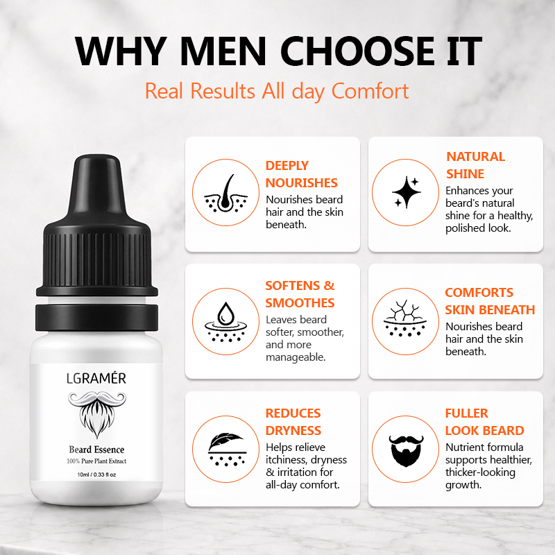 Men's Beard Growth Serum Nouri - Hair Care For Men recension och pris