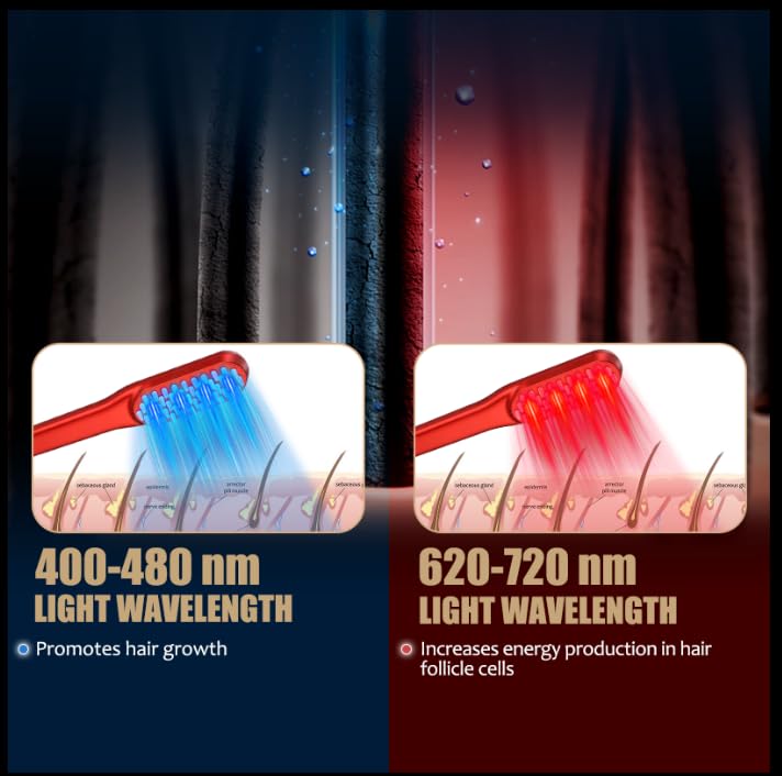 Laser Hair Growth Comb, Red Li - Hair Care Basic recension och pris