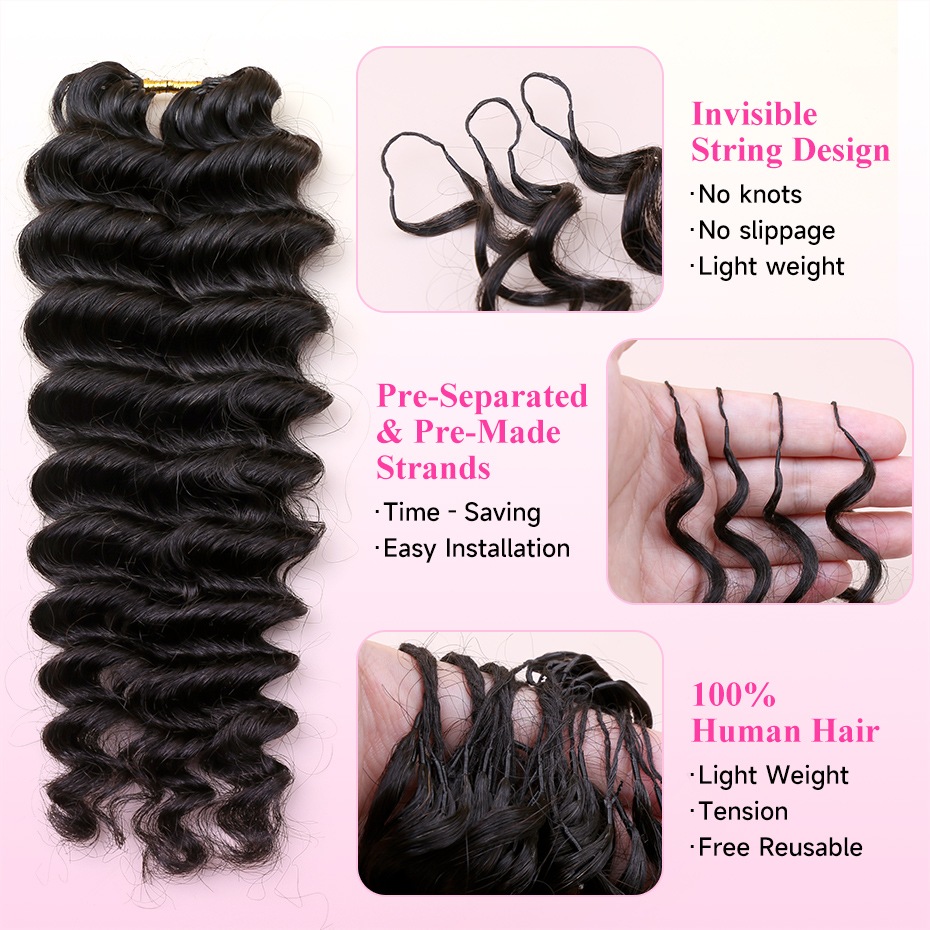 Deep Wave Feather Crochet Huma - Hair Care Formulation recension och pris