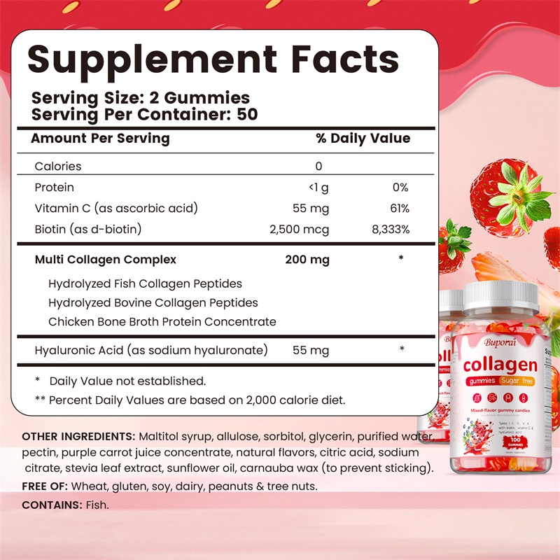Multi Collagen Gummies - with  - Hair Care Gummies recension och pris