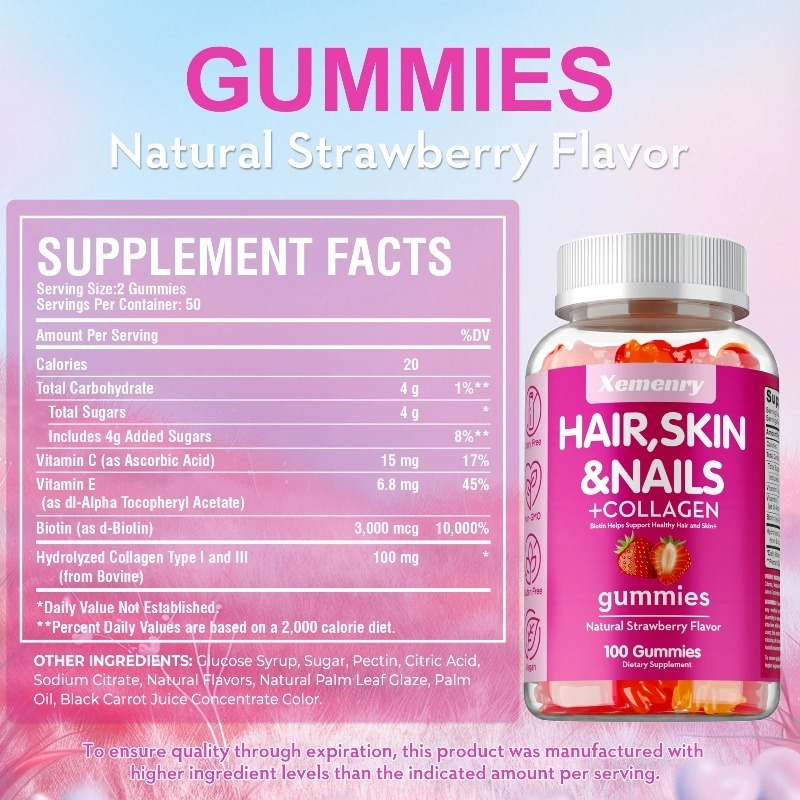 Hair, Skin & Nails Gummies - P - Hair Care Gummies recension och pris