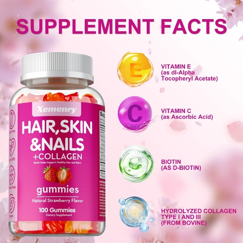 Hair, Skin & Nails Gummies - P - Hair Care Gummies recension och pris