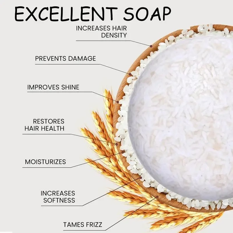 Organic Rice Shampoo Soap Bar  - Hair Care Basic recension och pris