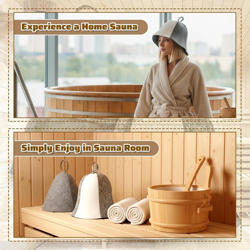 Home Sauna Gray Sauna Hat Saun - Hair Care Daily Routine recension och pris