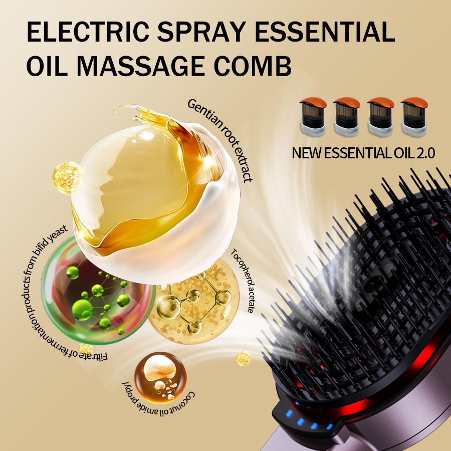 4-in-1 Massage Comb Essential  - Hair Care Herbal recension och pris